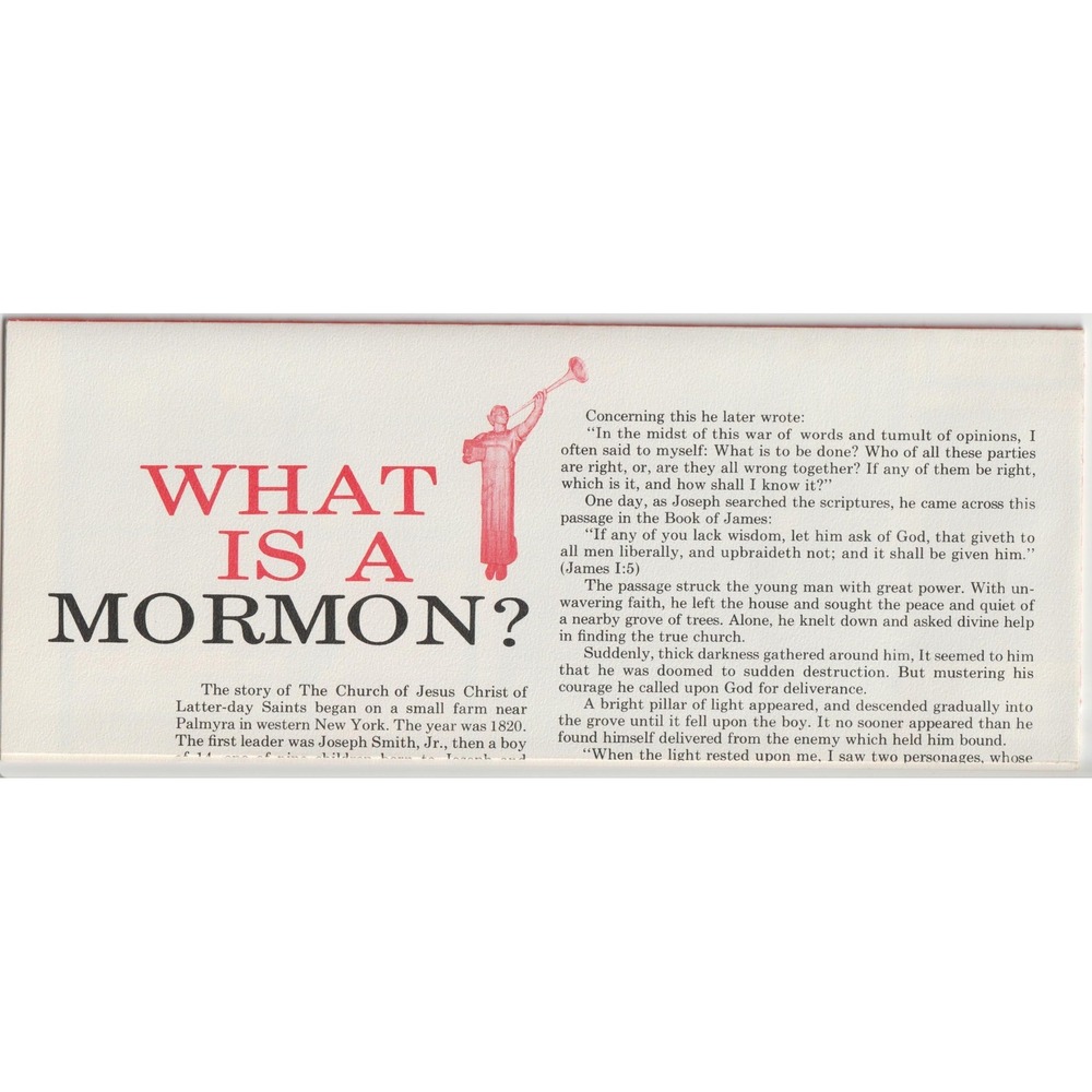 Vtg Salt Lake City Utah Historic Mormon Country LDS Temple Square Map Brochure - Picture 2 of 4
